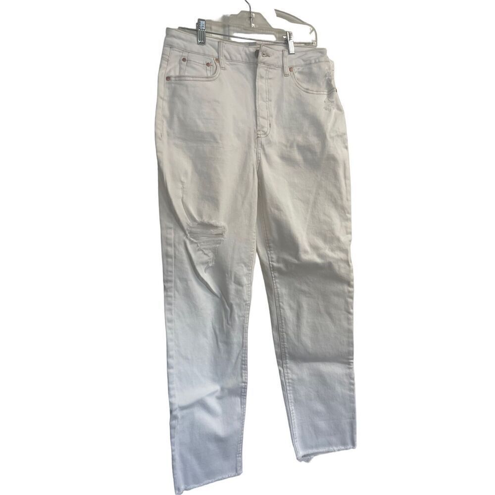 And Now This Women's White the Vintage Straight High Rise Jeans Size 31